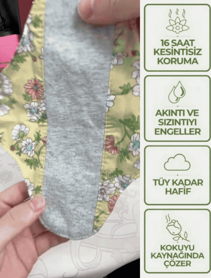 SEREFİA Yıkanabilir Antibakteriyel Bambu Ped